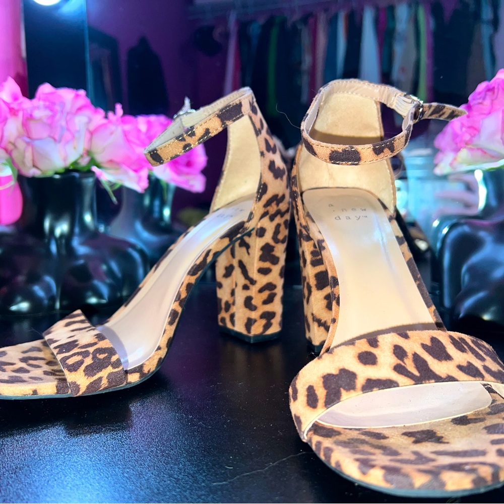 Animal printed heels